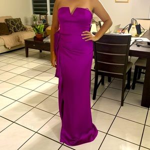 Saks Dark Magenta Stunning Gown Size 10